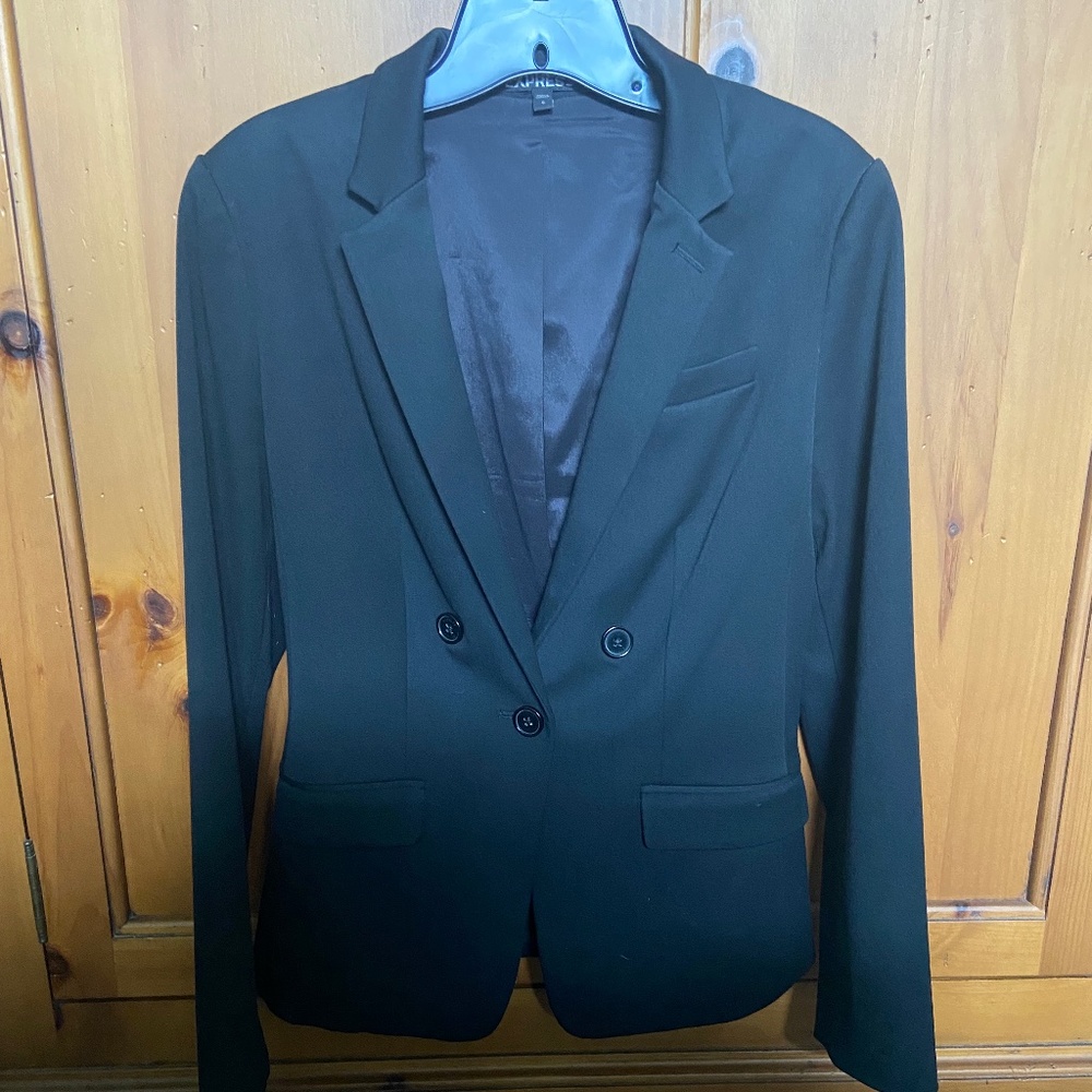 Express Tuxedo Blazer Jacket - Black - Size 6